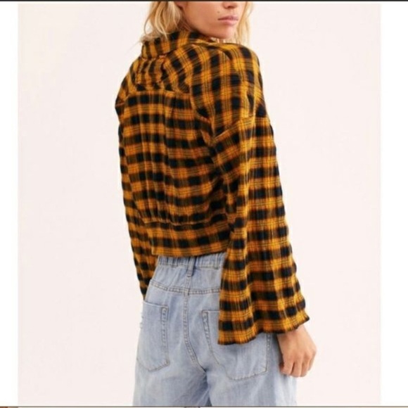Free People Sakura Plaid Top - Picture 2 of 7